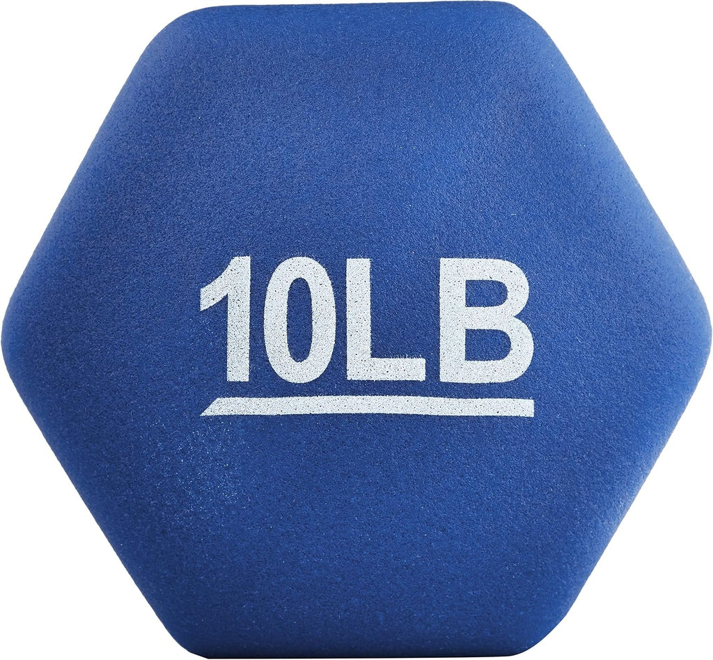Amazon Basics Neoprene Dumbbell Hand Weights for Exercise and Muscle Toning