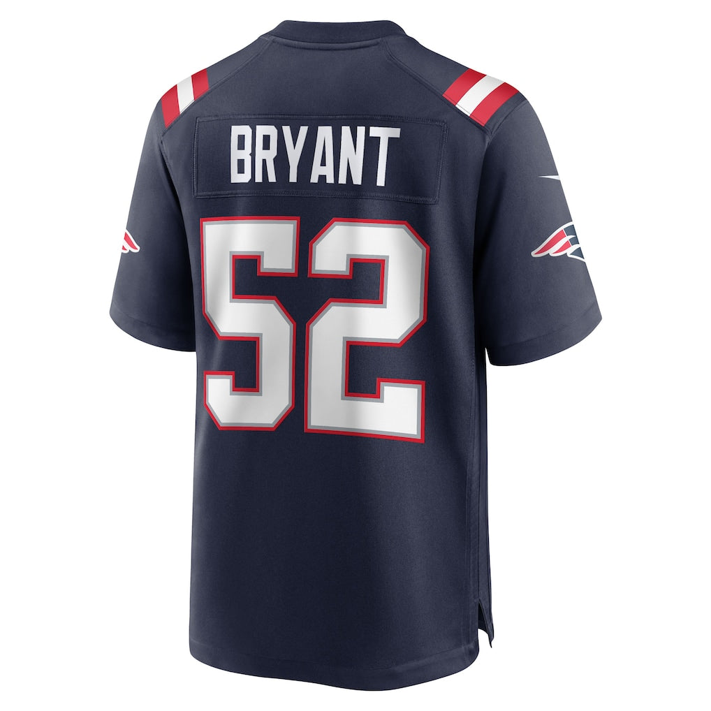 Punc NE.Patriots #52 Marcus Bryant Navy Team Game Jersey