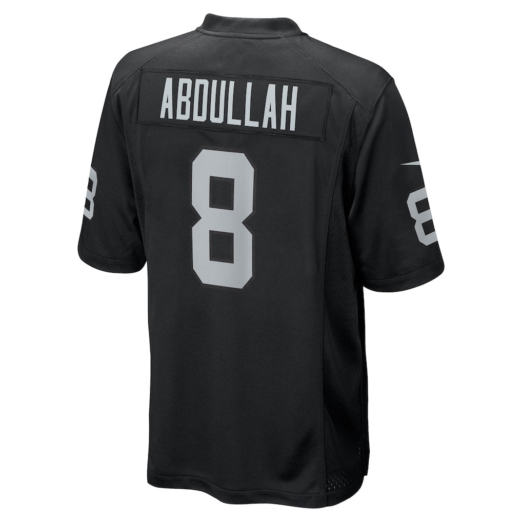 Punc LV.Raiders #8 Ameer Abdullah Black Team Game Jersey