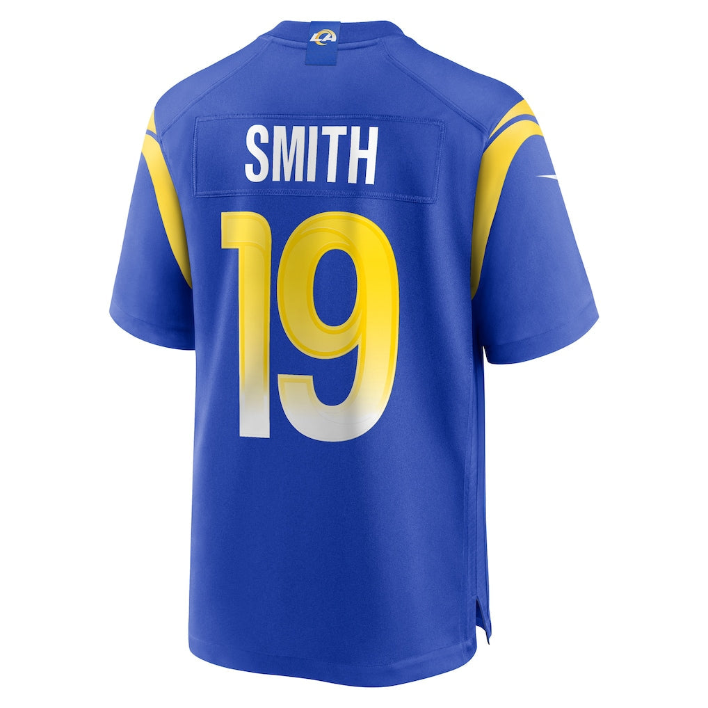 Punc LA.Rams #19 Xavier Smith Royal Home Game Jersey