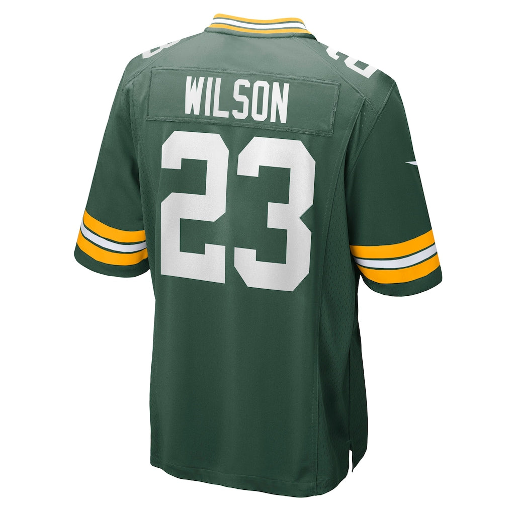 Punc GB.Packers #23 Emanuel Wilson Green Team Game Jersey