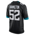 Punc J.Jaguars #52 DaVon Hamilton Black Game Jersey