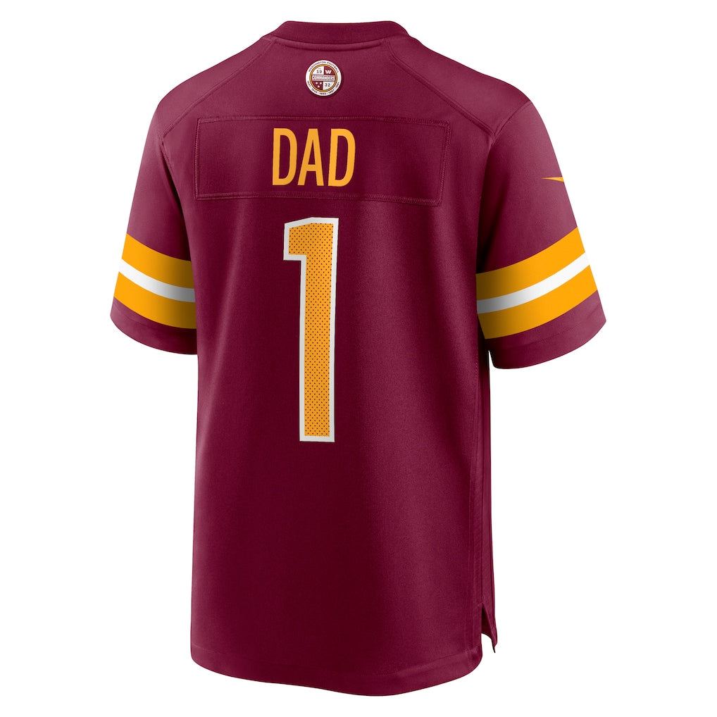 Punc W.Commanders #1 Dad Burgundy Game Jersey