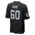 Punc LV.Raiders #60 Charles Grant Black Team Game Jersey
