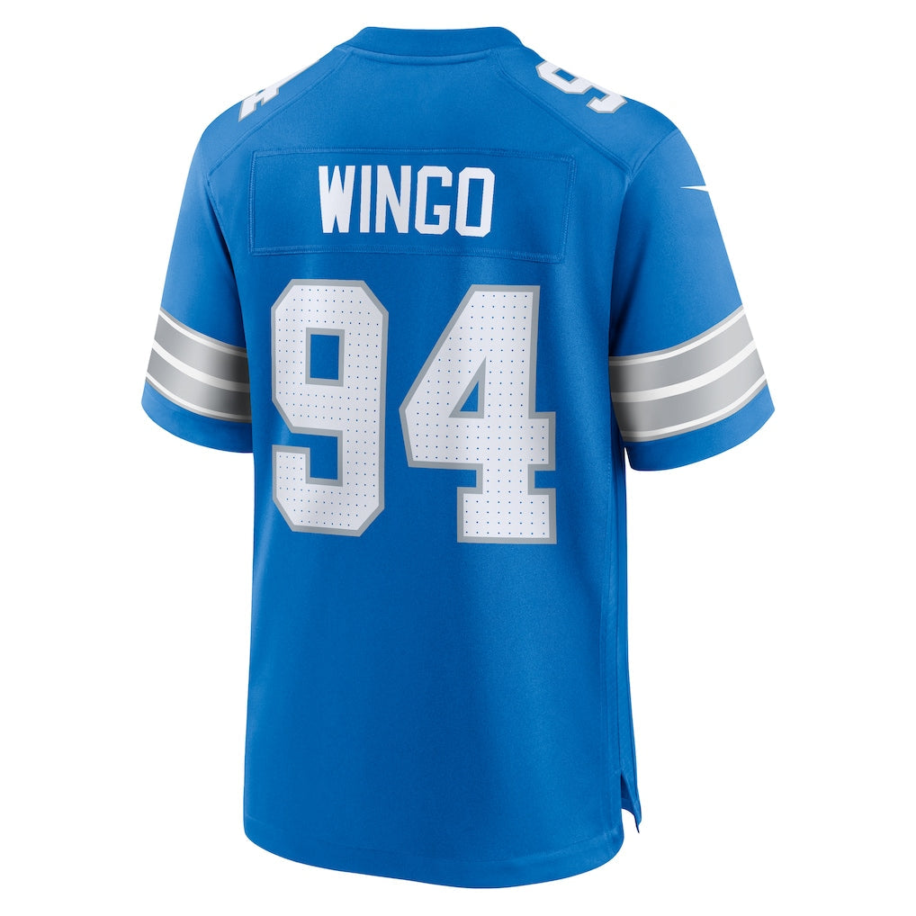 Punc D.Lions #94 Mekhi Wingo Blue Team Game Jersey