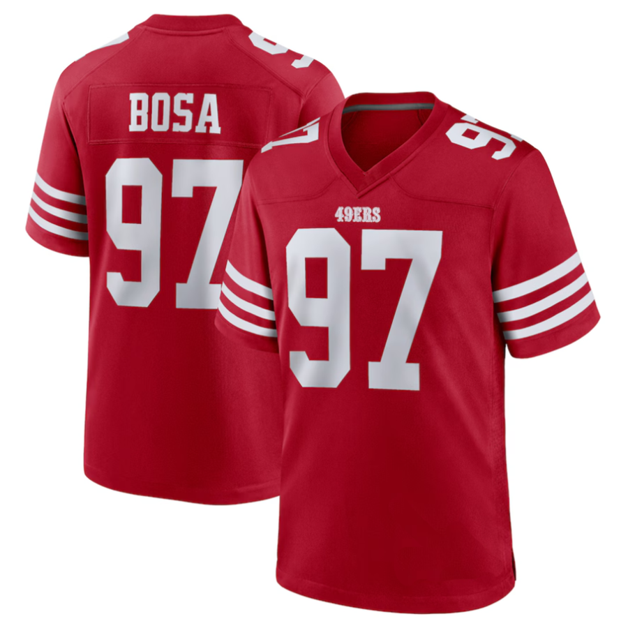 Punc SF.49ers #97 Nick Bosa Player Scarlet Player Game Stitched Jerseys