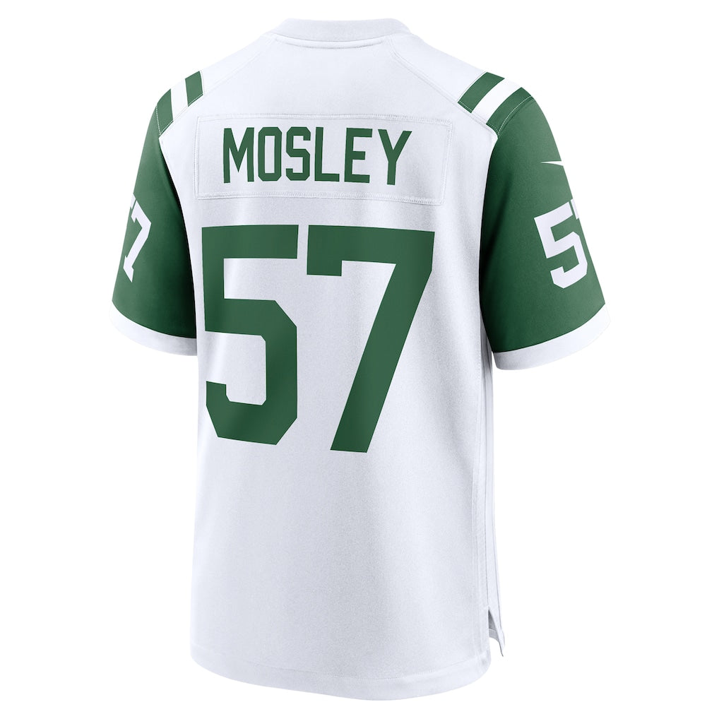 Punc NY.Jets #57 C.J. Mosley White Classic Alternate Game Jersey