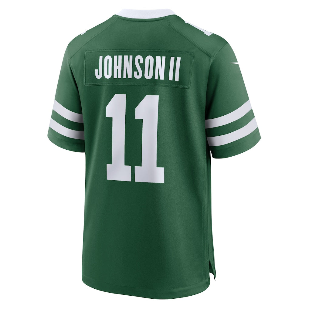 Punc NY.Jets #11 Jermaine Johnson II Legacy Green Game Jersey