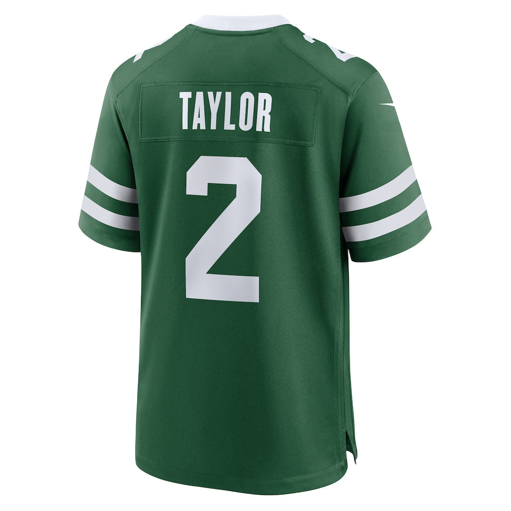 Punc NY.Jets #2 Tyrod Taylor Legacy Green Team Game Jersey