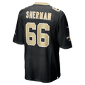 Punc NO.Saints #66 William Sherman Black Team Game Jersey