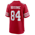 Punc SF.49ers #84 Kendrick Bourne Scarlet Team Game Jersey
