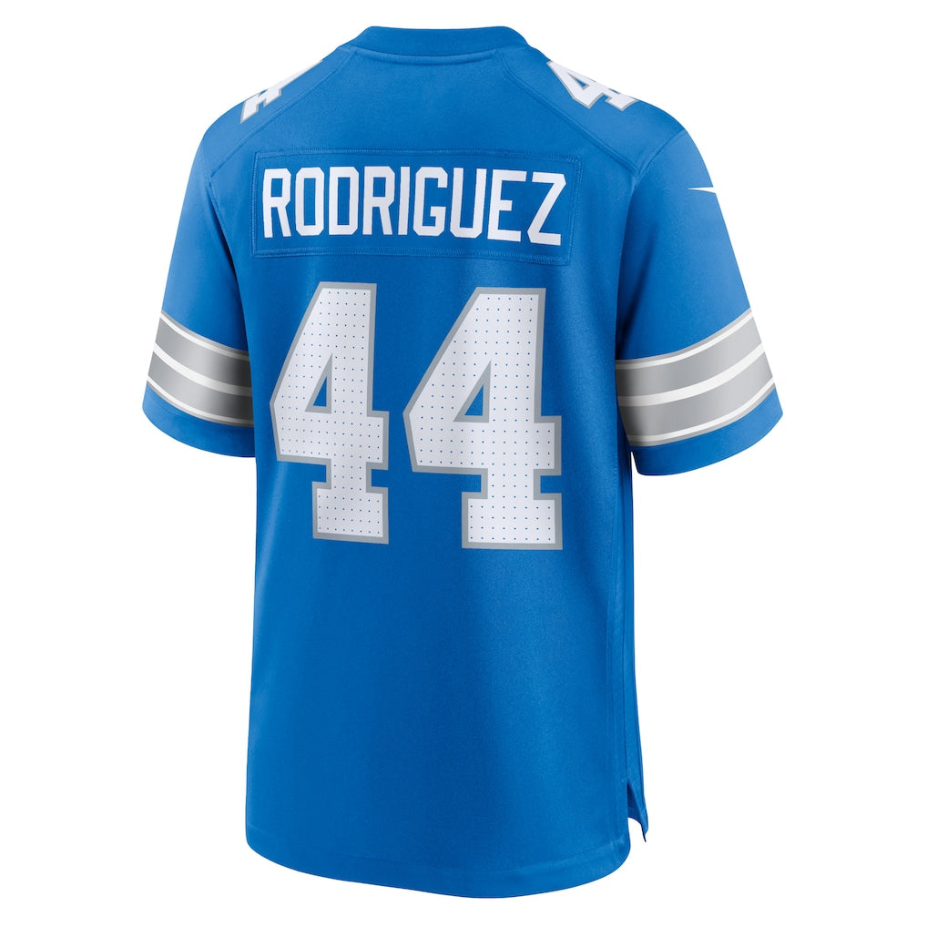 Punc D.Lions #44 Malcolm Rodriguez Blue Game Jersey