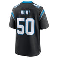 Punc C.Panthers #50 Robert Hunt Black Retired Player Jersey