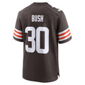 Punc C.Browns #30 Devin Bush Brown Game Jersey
