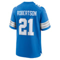Punc D.Lions #21 Amik Robertson Blue Game Jersey