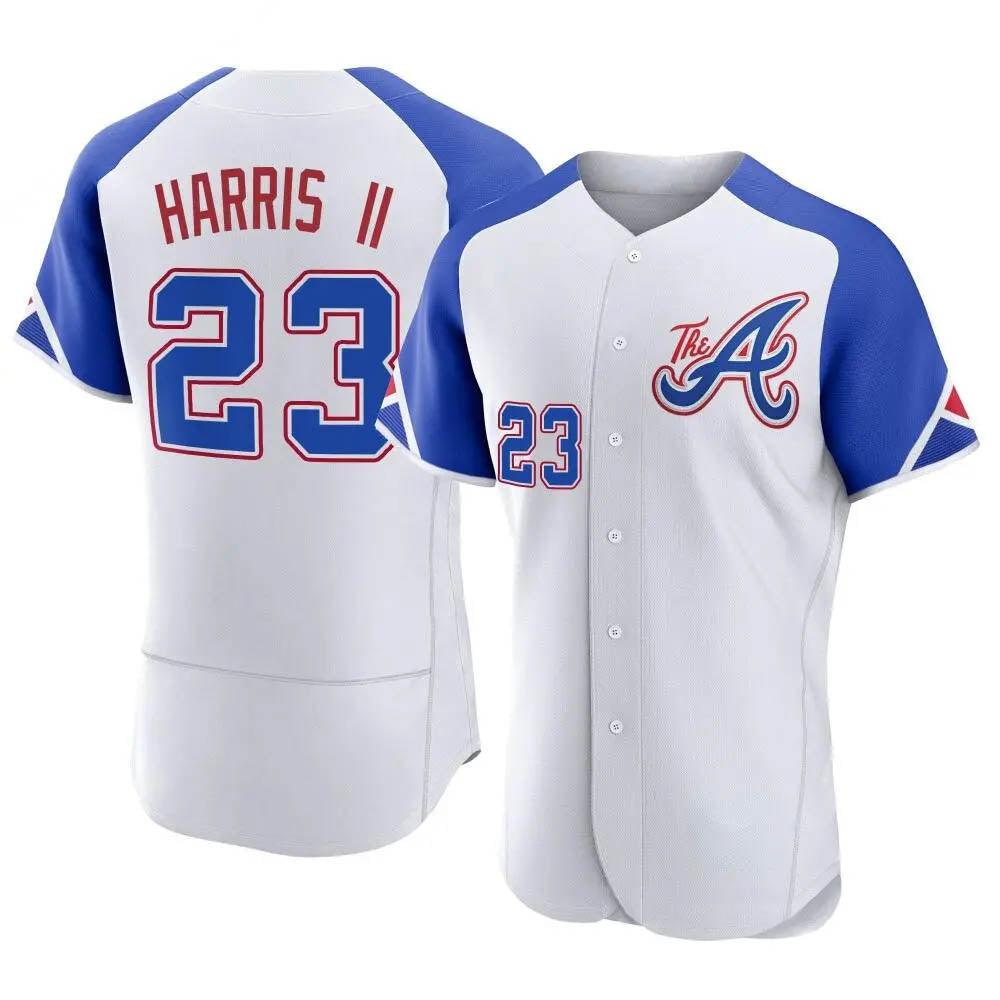 Punc A.Braves #23 Michael Harris II player White Authentic City Connect Stitched Jerseys