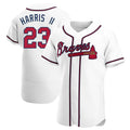 Punc A.Braves #23 Michael Harris II player White Authentic Home Stitched Jerseys
