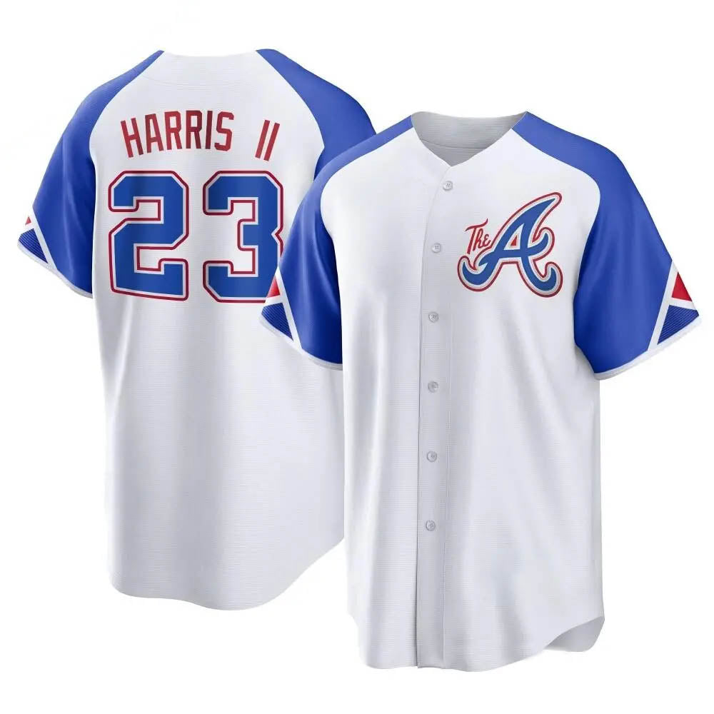 Punc A.Braves #23 Michael Harris II player White Replica City Connect Stitched Jerseys