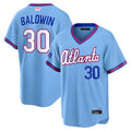 Punc A.Braves #30 Drake Baldwin player Blue 2026 City Connect Stadium Stitched Jerseys