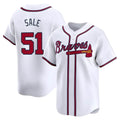 Punc A.Braves #51 Chris Sale Player White Limited Home Stitched Jerseys