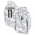 Punc A.Cardinals #11 Larry Fitzgerald Player Arctic Camo Salute to Service Limited Hoodie Stitched Jerseys