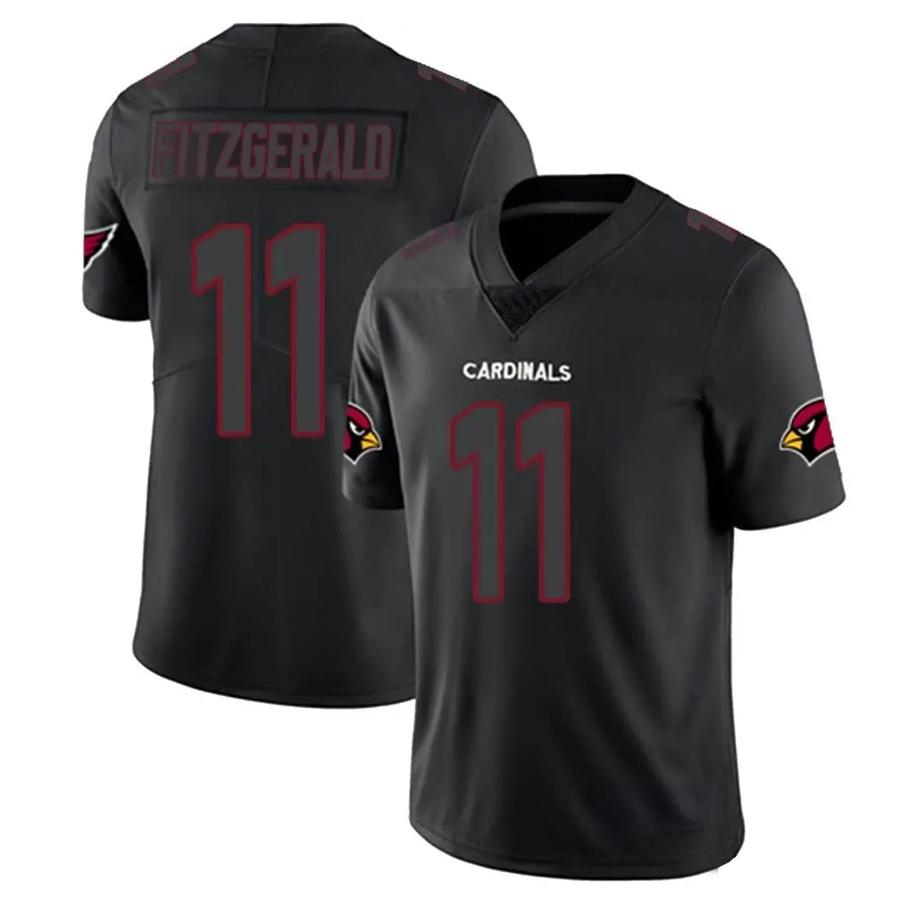 Punc A.Cardinals #11 Larry Fitzgerald Player Black Impact Limited Home Game Stitched Jerseys