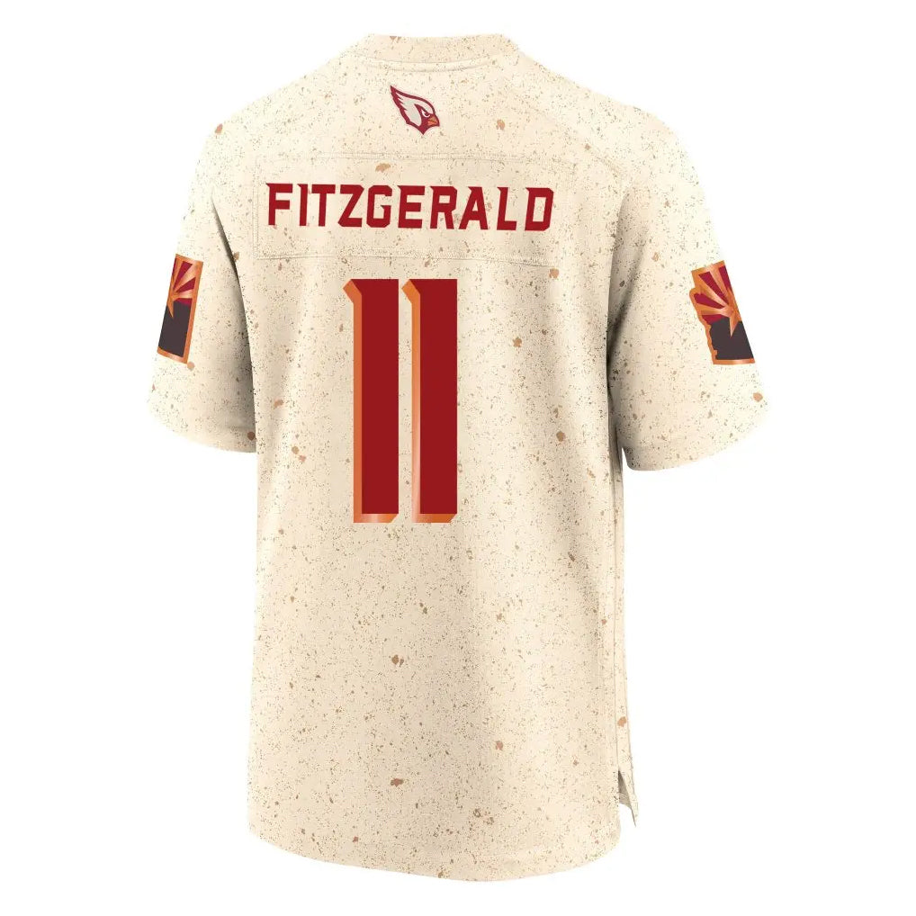 Punc A.Cardinals #11 Larry Fitzgerald Player Cream Rivalries Collection Game Stitched Jerseys