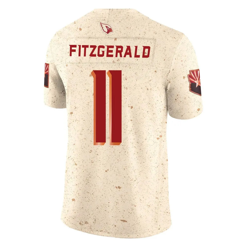 Punc A.Cardinals #11 Larry Fitzgerald Player Cream Rivalries Collection Vapor Limited Home Game Stitched Jerseys