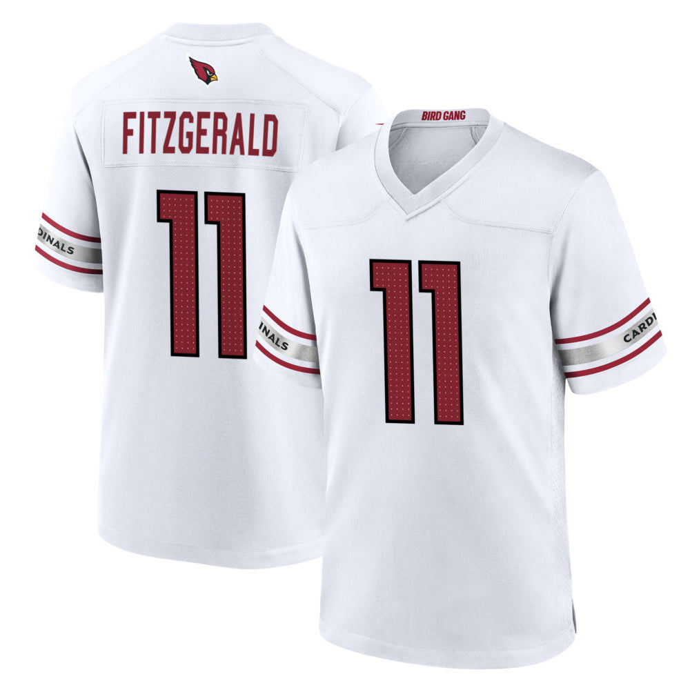 Punc A.Cardinals #11 Larry Fitzgerald Player White Home Game Stitched Jerseys