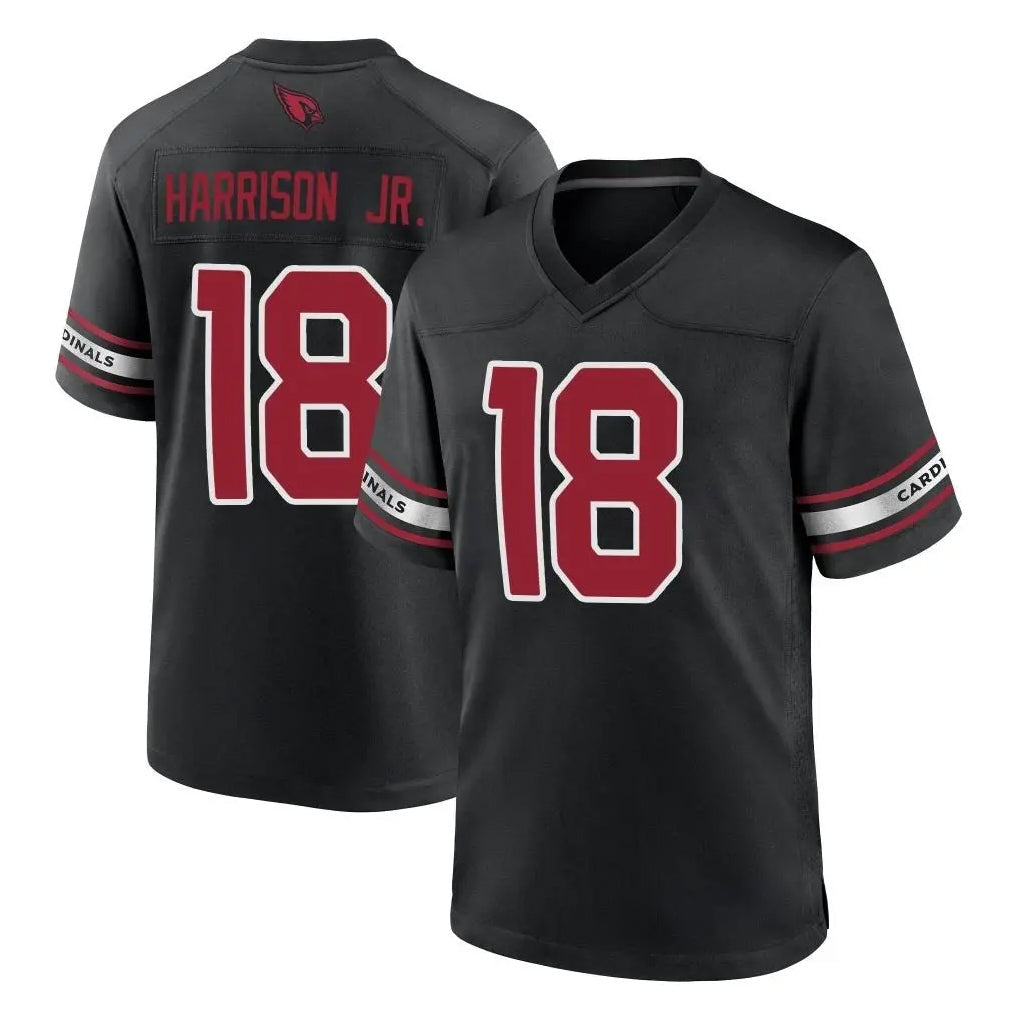 Punc A.Cardinals #18 Marvin Harrison Jr. Player Black Alternate Game Stitched Jerseys