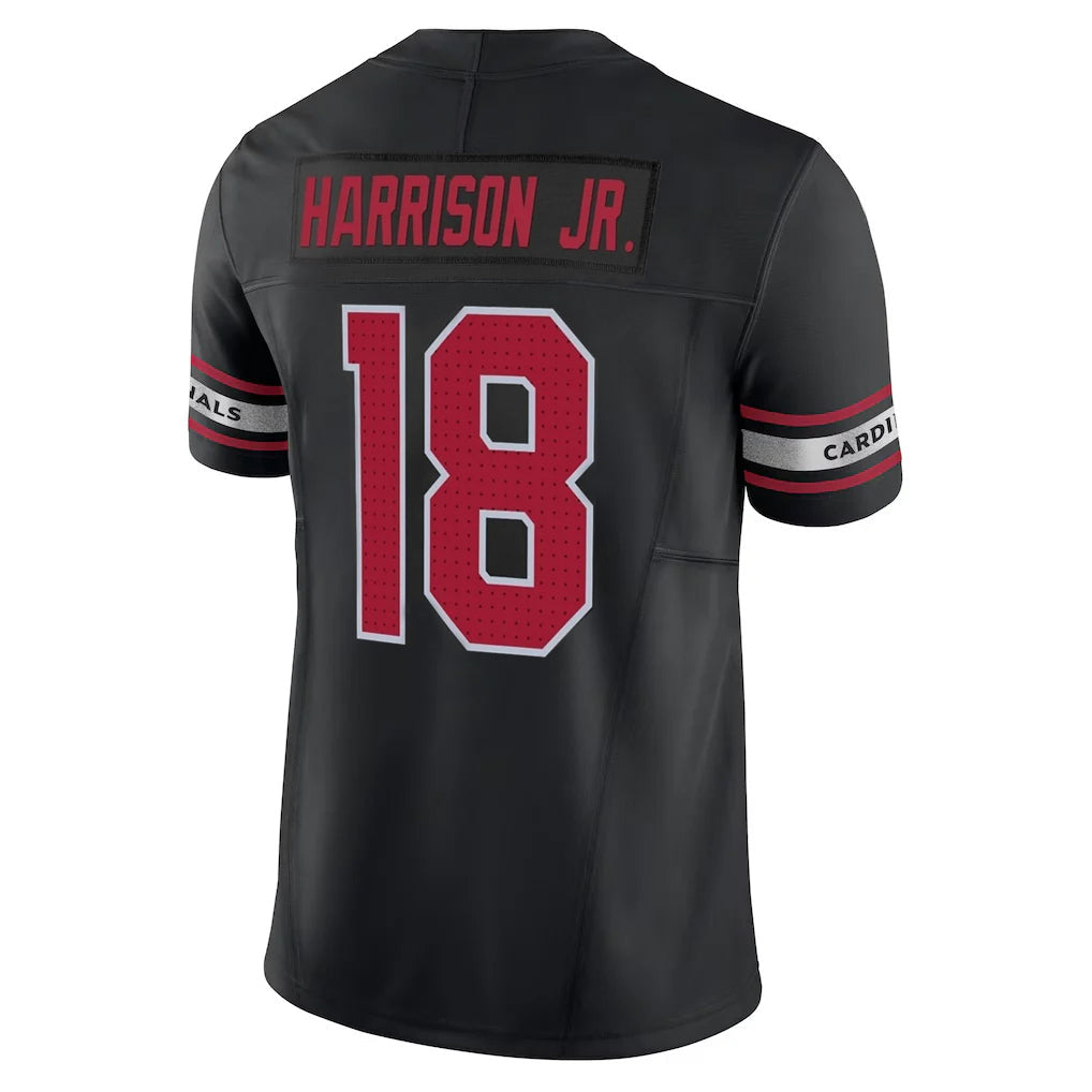Punc A.Cardinals #18 Marvin Harrison Jr. Player Black Vapor F.U.S.E. Limited Stitched Jerseys
