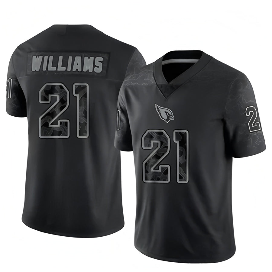 Punc A.Cardinals #21 Garrett Williams Player Black RFLCTV Limited Stitched Jerseys