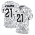 Punc A.Cardinals #21 Garrett Williams Player Camo Salute to Service Limited Stitched Stitched Jerseys