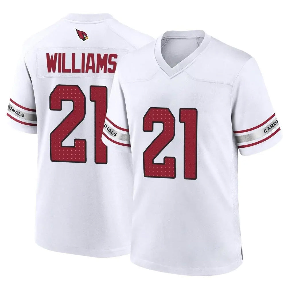 Punc A.Cardinals #21 Garrett Williams Player White Home Game Stitched Jerseys