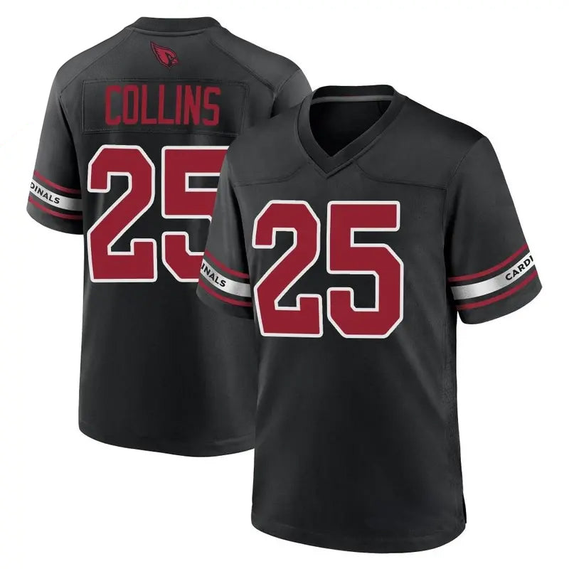 Punc A.Cardinals #25 Zaven Collins Player Black Game Home Stitched Jerseys