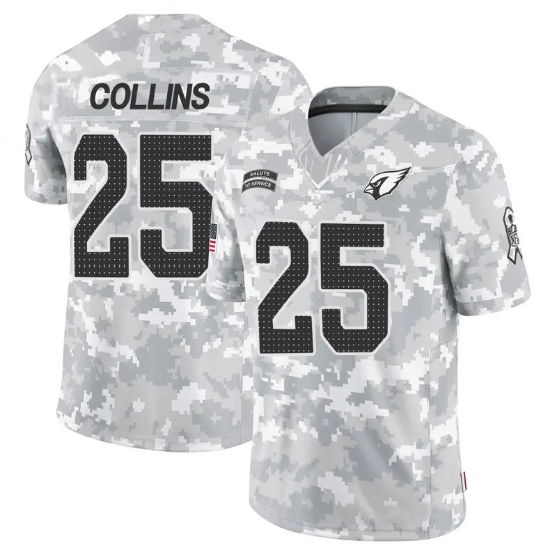 Punc A.Cardinals #25 Zaven Collins Player Camo Salute to Service Limited Stitched Stitched Jerseys