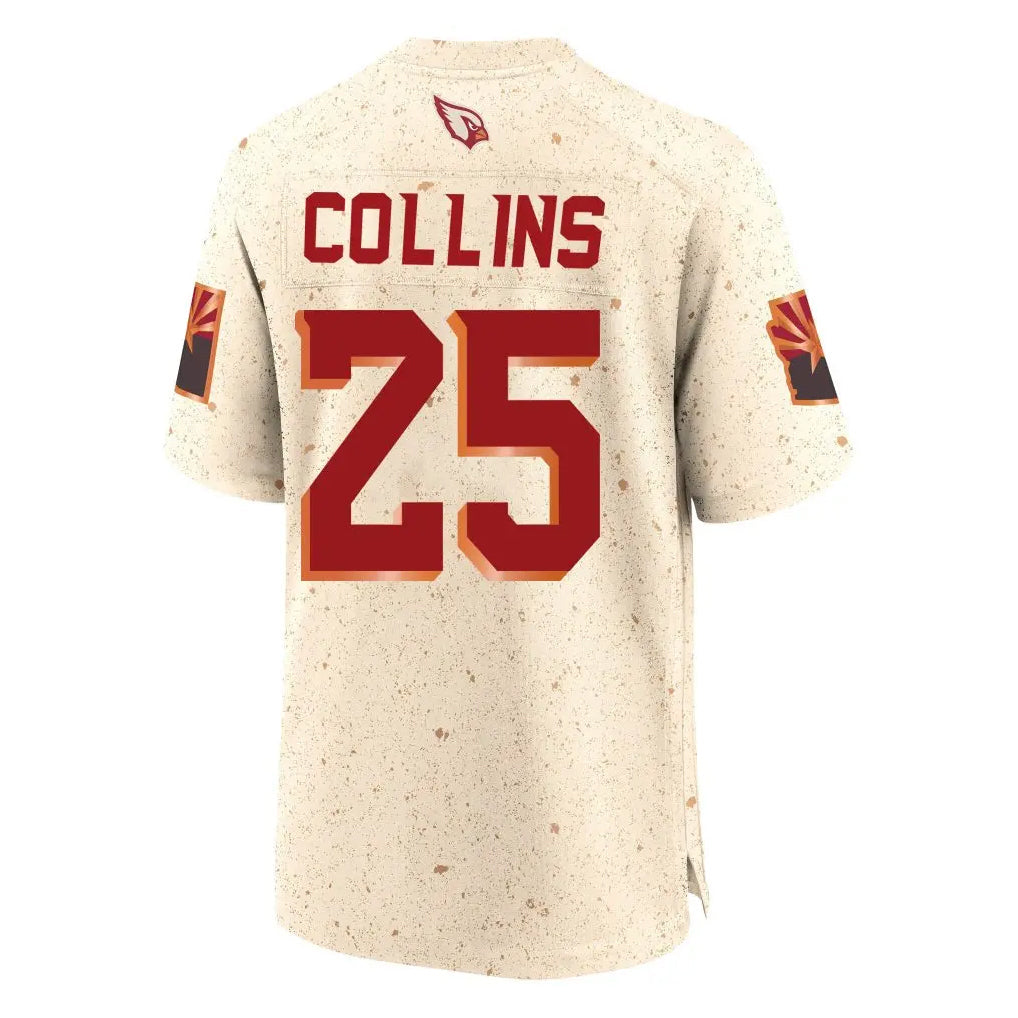 Punc A.Cardinals #25 Zaven Collins Player Cream Rivalries Collection Game Stitched Jerseys