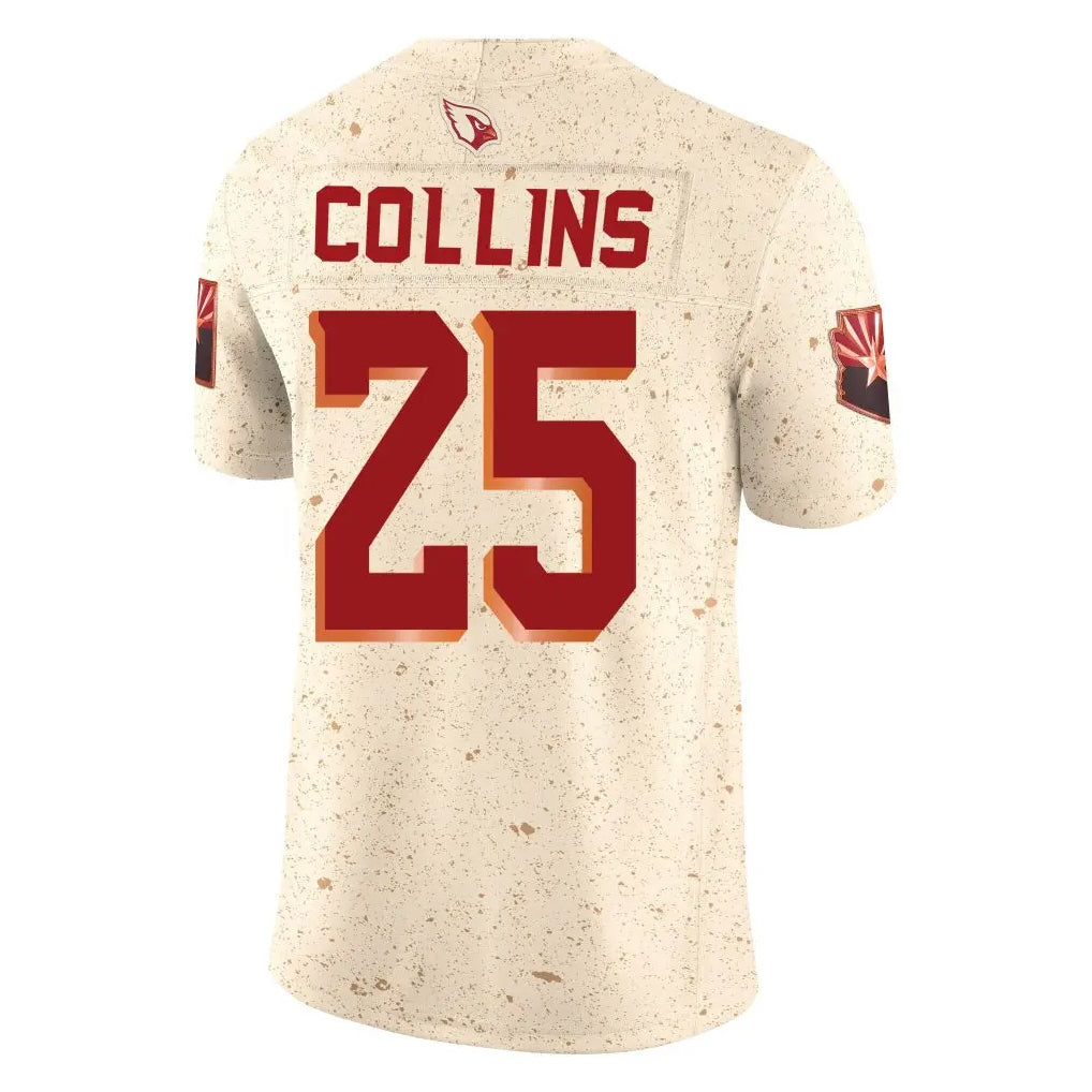 Punc A.Cardinals #25 Zaven Collins Player Cream Rivalries Collection Vapor Limited Home Game Stitched Jerseys