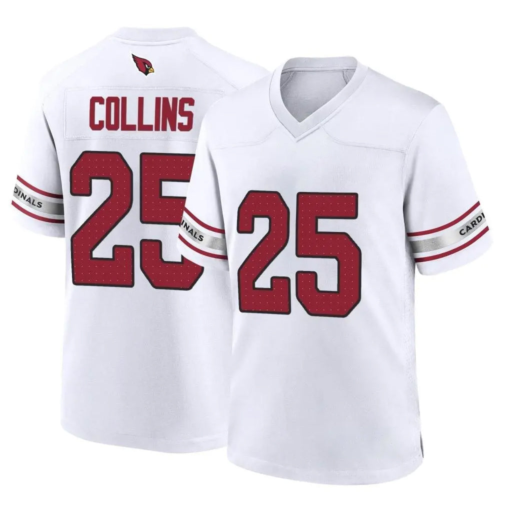Punc A.Cardinals #25 Zaven Collins Player White Home Game Stitched Jerseys