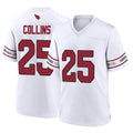 Punc A.Cardinals #25 Zaven Collins Player White Home Game Stitched Jerseys