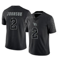 Punc A.Cardinals #2 Will Johnson Player Black RFLCTV Limited Home Game Stitched Jerseys