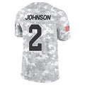 Punc A.Cardinals #2 Will Johnson Player Camo Salute to Service Limited Home Stitched Jerseys