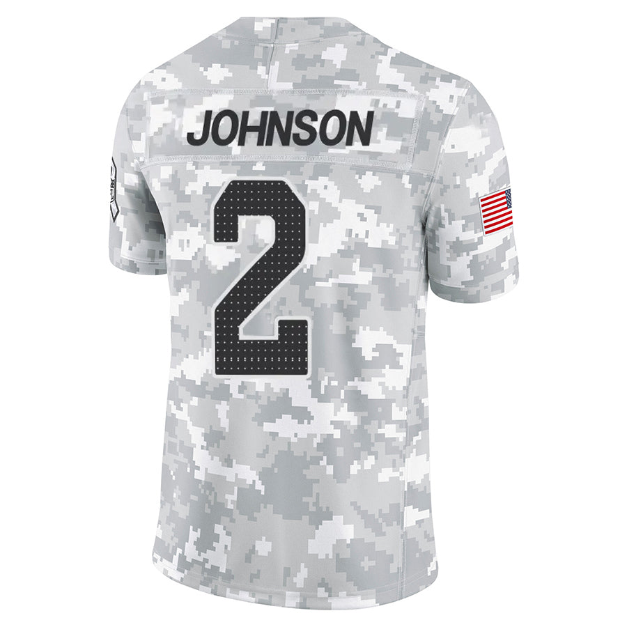 Punc A.Cardinals #2 Will Johnson Player Camo Salute to Service Limited Home Stitched Jerseys