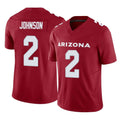 Punc A.Cardinals #2 Will Johnson Player Cardinal Vapor F.U.S.E. Limited Home Game Stitched Jerseys