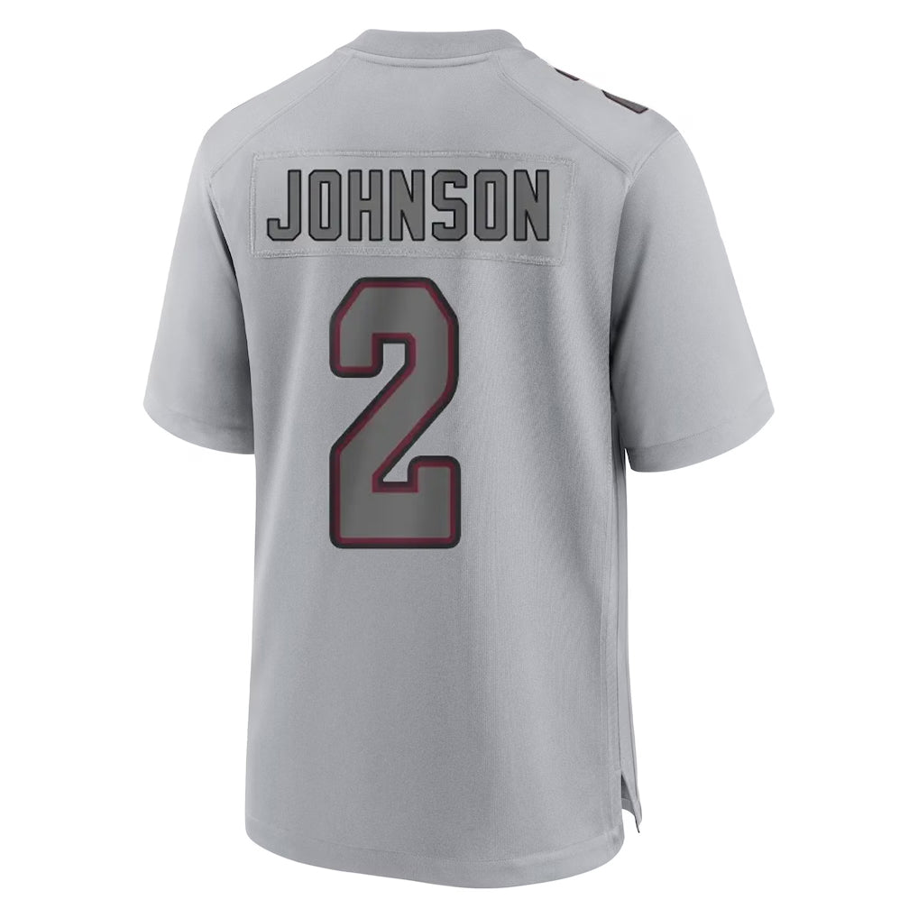 Punc A.Cardinals #2 Will Johnson Player Gray Fashion Home Game Stitched Jerseys