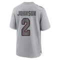 Punc A.Cardinals #2 Will Johnson Player Gray Fashion Home Game Stitched Jerseys