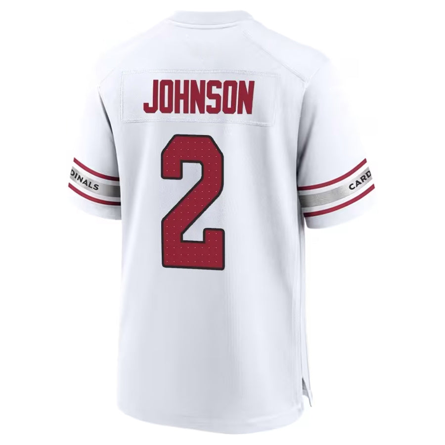 Punc A.Cardinals #2 Will Johnson Player White Home Game Stitched Jerseys