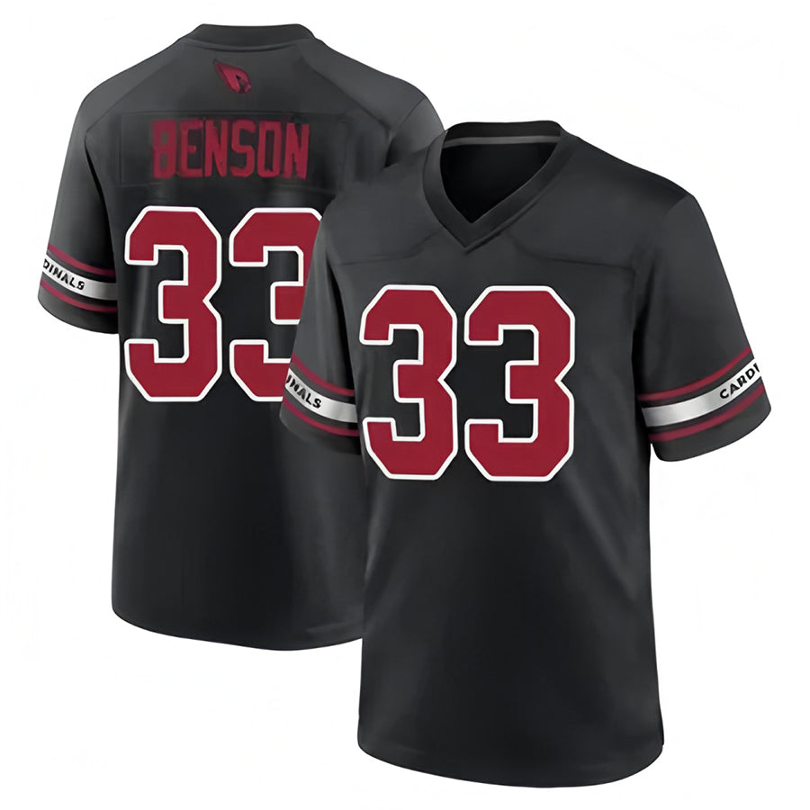 Punc A.Cardinals #33 Trey Benson Player Black Home Game Stitched Jerseys