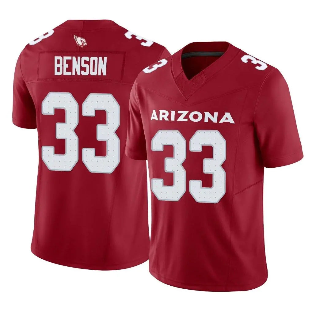 Punc A.Cardinals #33 Trey Benson Player Cardinal Vapor F.U.S.E. Limited Home Game Stitched Jerseys