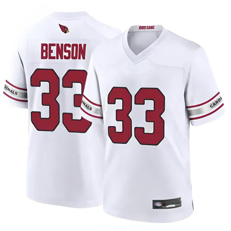 Punc A.Cardinals #33 Trey Benson Player White Game Home Stitched Jerseys
